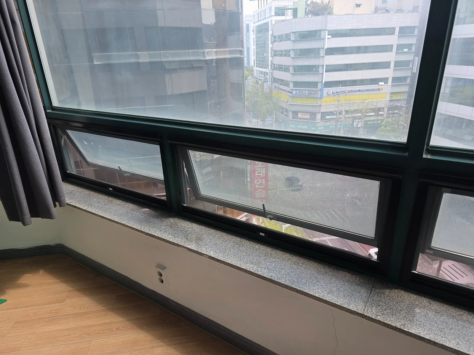 김해 내동 오피스텔 PJ롤방충망 설치 완료