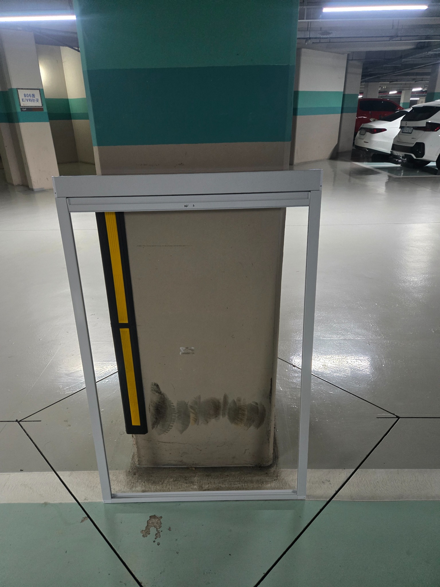 설치 전 조립한 PJ롤방충망